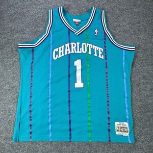 Muggsy Bogues #1 Charlotte Hornets Mitchell & Ness Jersey 2XL 1992-93 Hardwood